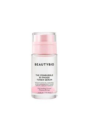 BeautyBio Zenbubble Bi-Phase Toner Serum 1.7 Oz Oil Control Repair Cica Moringa
